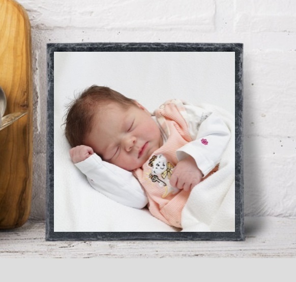 Foto-Schieferplatte (Baby-Fotoshooting)