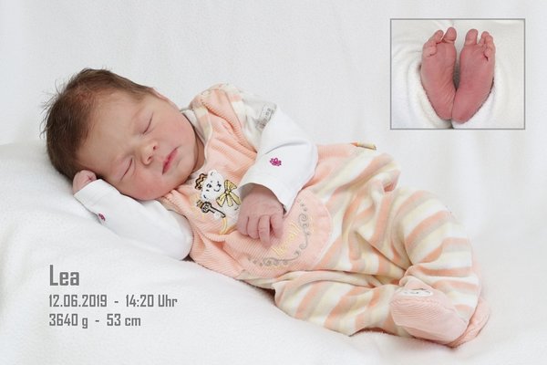 Geburts- und Danksagungskarten (Set ab 10 Stk.) (Baby-Fotoshooting)